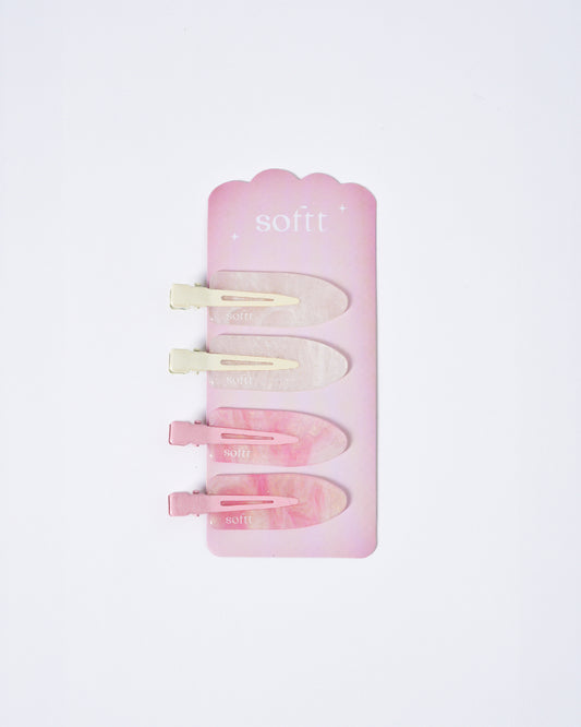 Softt Classic Logo Hair Clips